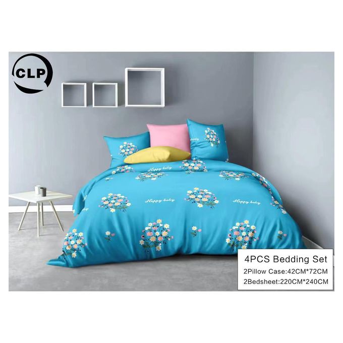 4-Piece Printed Bedsheet Set