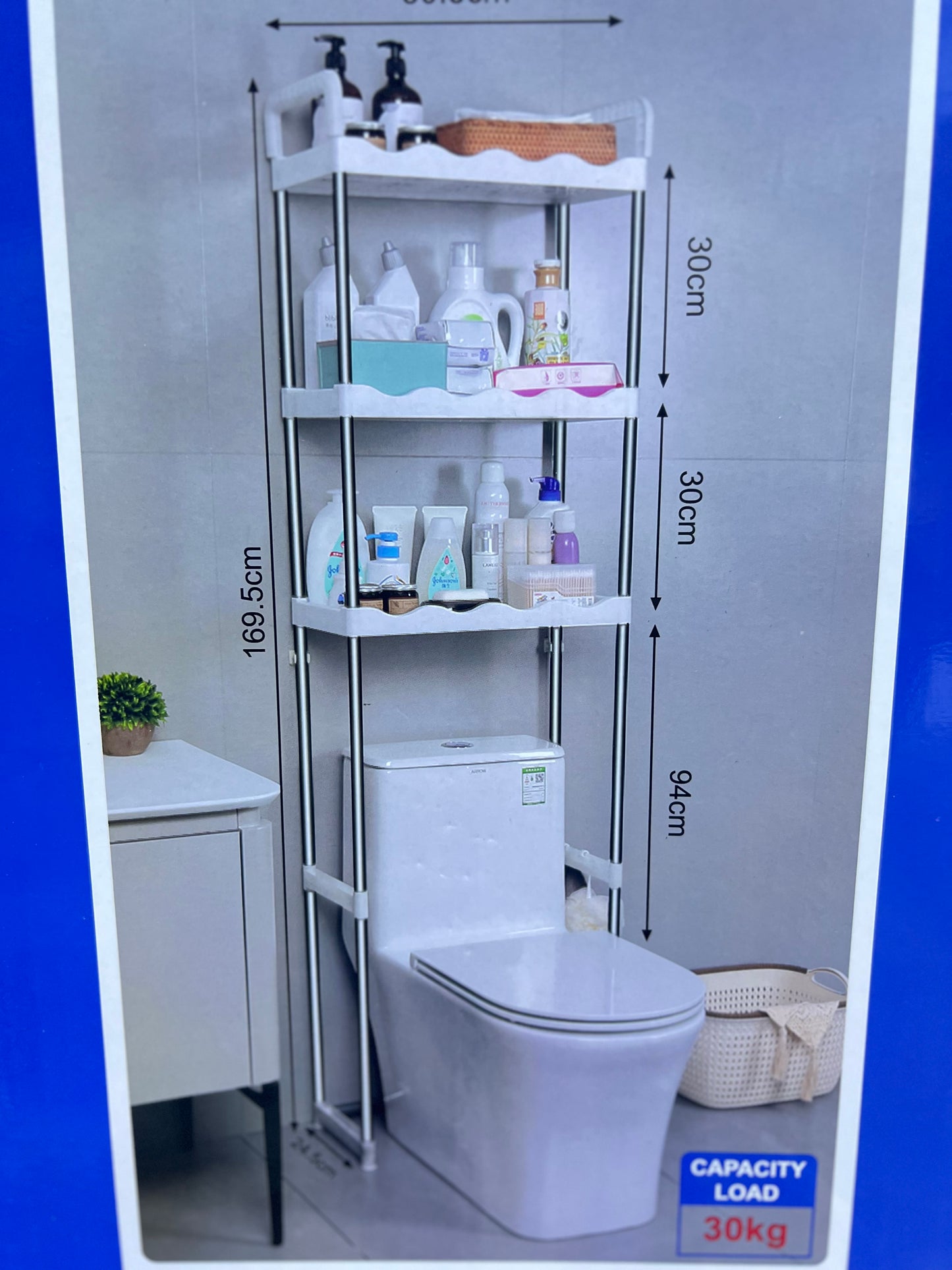 3-Tier Toilet Shelf Rack