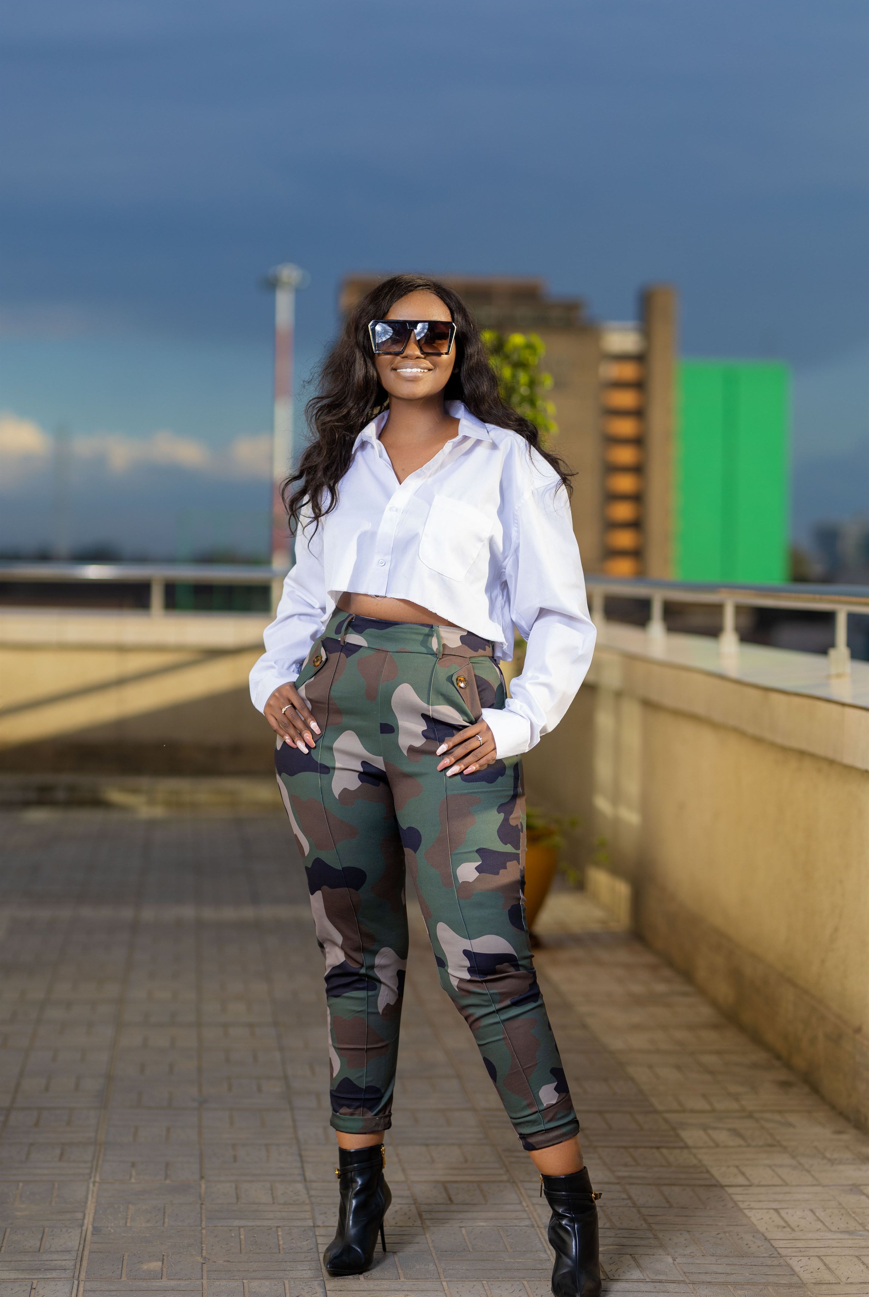 Yes Ma`am Camo Pants - Shop Kenya - Affordable Fashion Yes Ma`am Camo Pants hiiii_style Pants yes-ma-am-camo-pants model_luizahjames, winnie_njenga Shop Kenya - Affordable Fashion