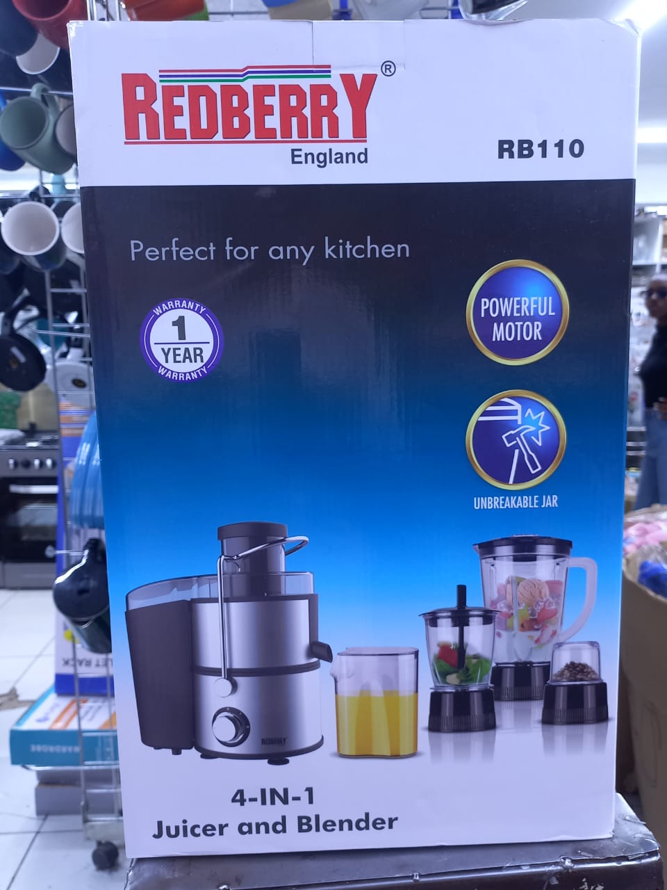 Redberry 4-in-1 Juicer and Blender