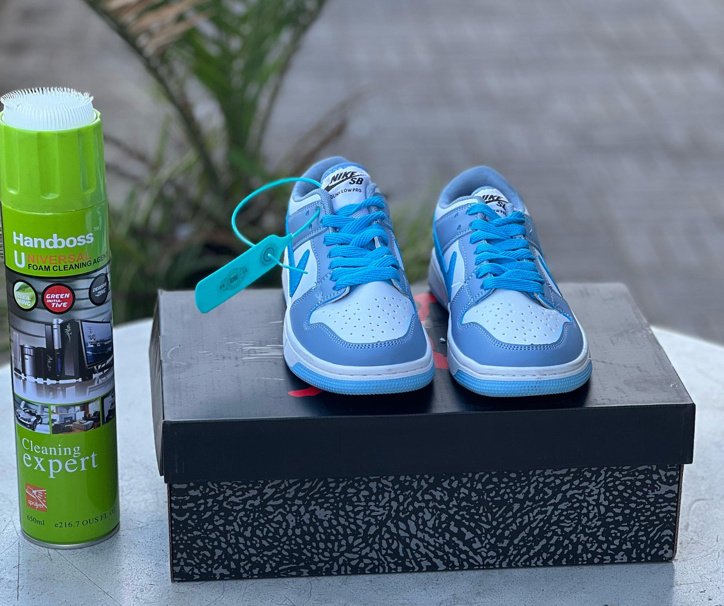 Nike Dunk Low - White, Light Blue & Sky Blue