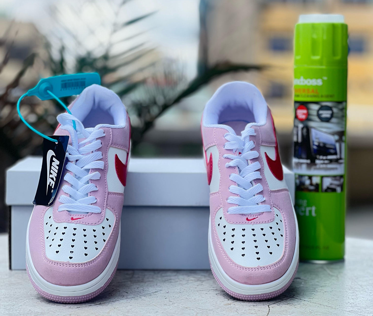 Nike Air Force 1 - Pink/Red (Red Valentine)