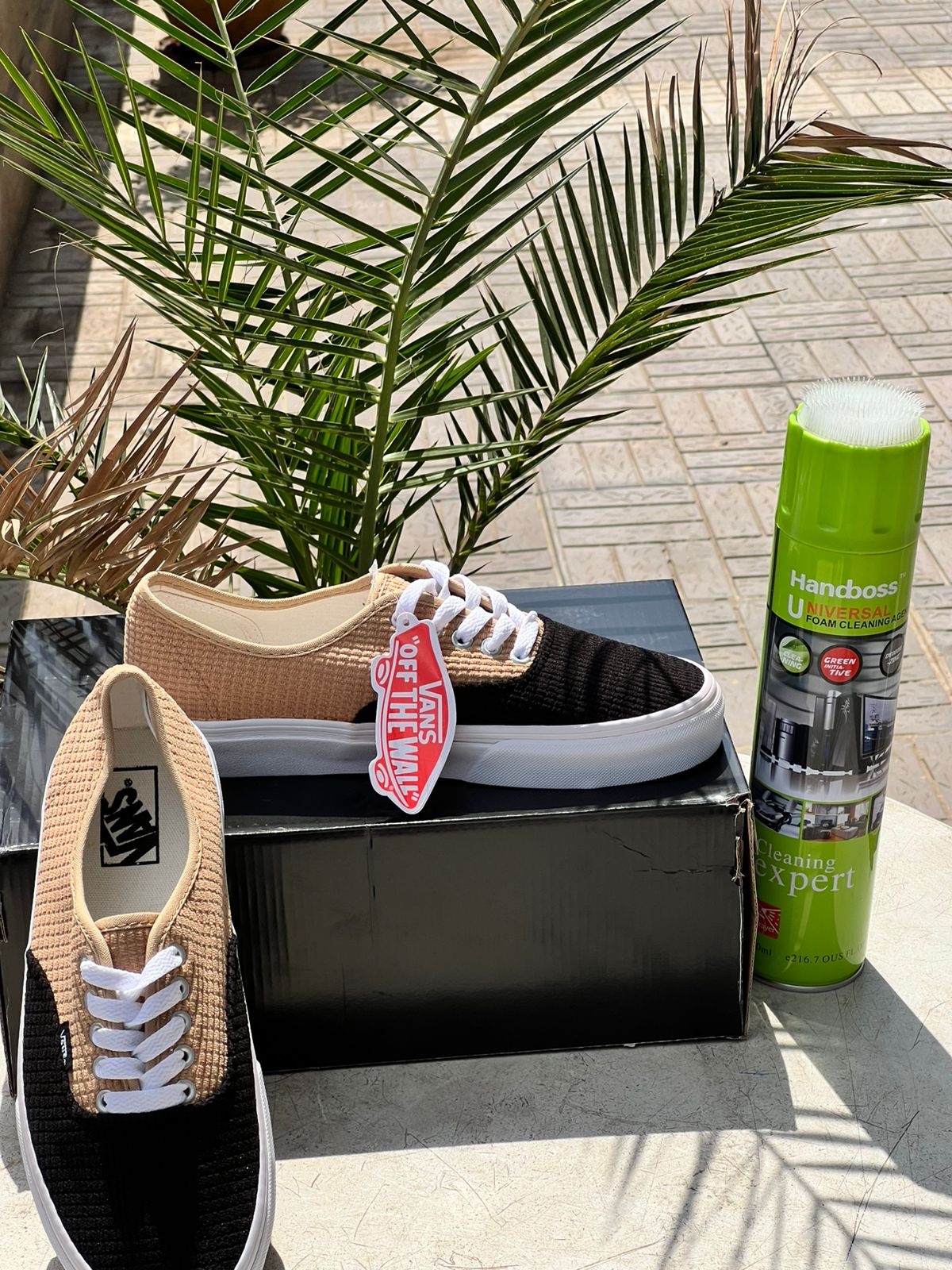 Vans Woven & Black Coudroy Sneakers