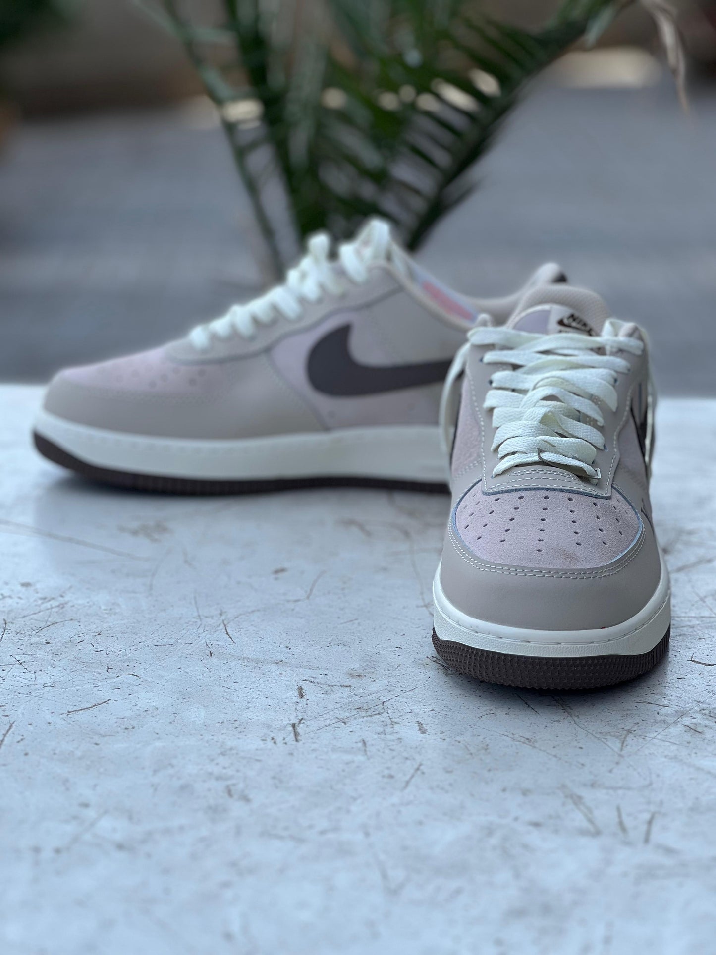 Air Force 1 Lifestyle Sneakers Beige & Brown