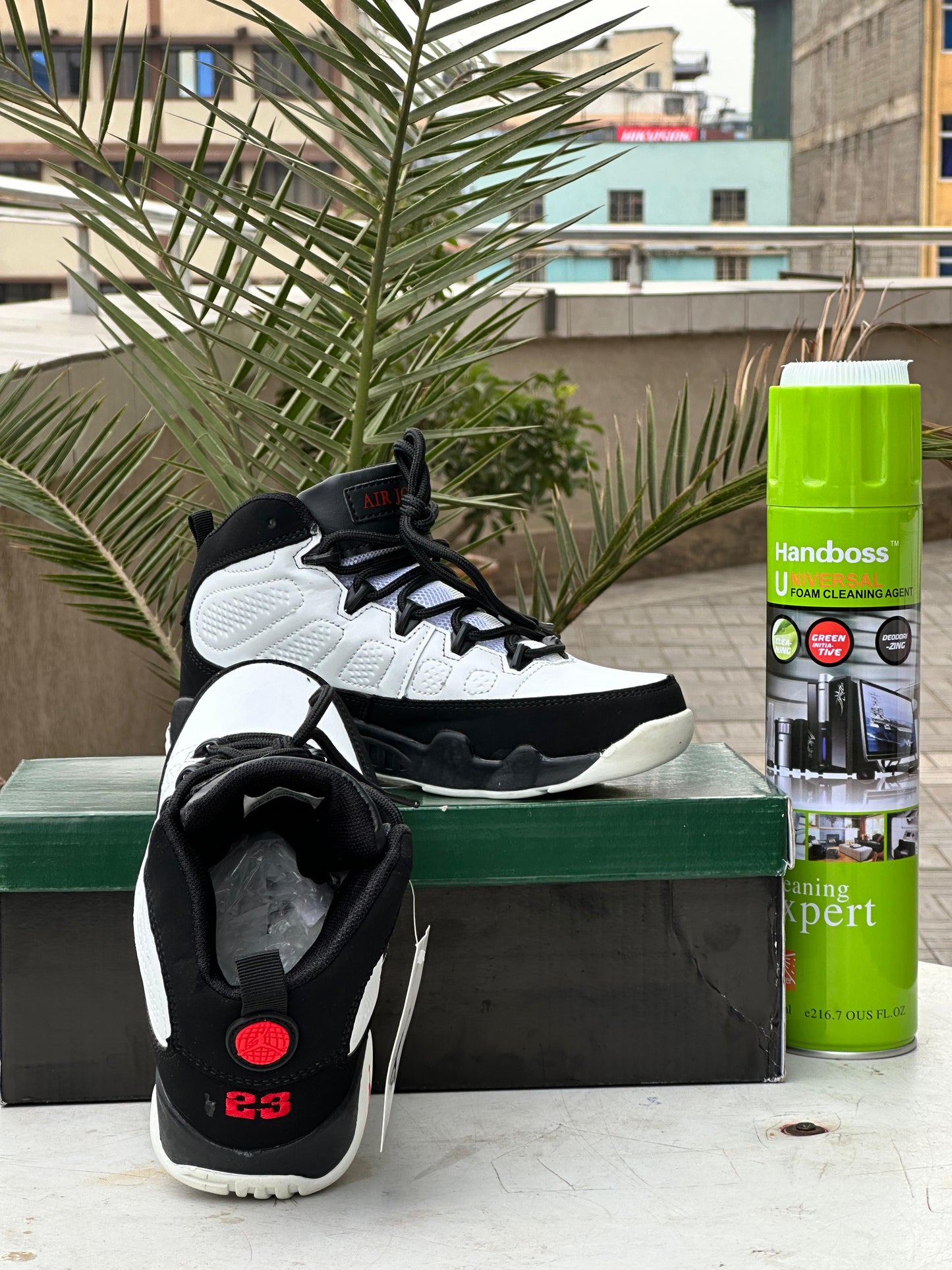 Air Jordan 9 Retro Kids – White/Black