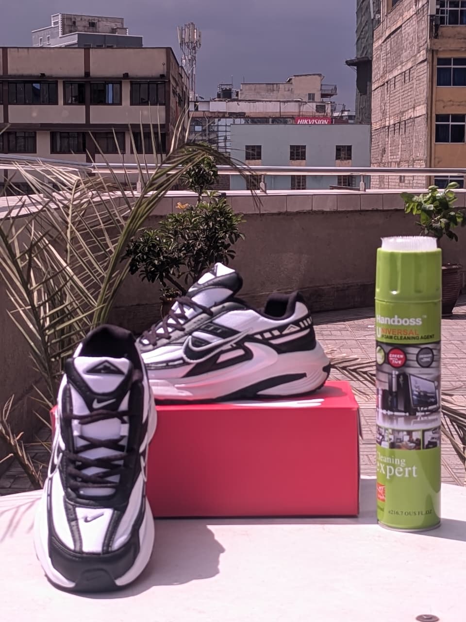 Nike Black & White Retro Runner Sneakers