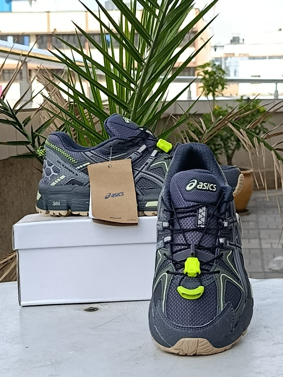 ASICS Nightfall Trail Explorer- Grey green sneakers