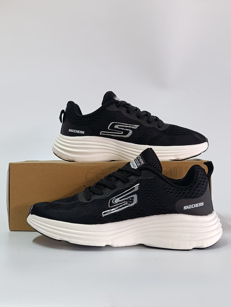 Sketchers Running Sneakers-Black