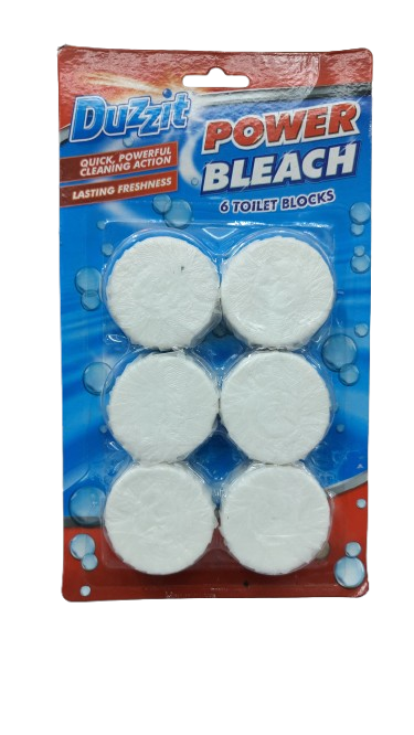 Duzzit Power Bleach Toilet Blocks - 6 Pack
