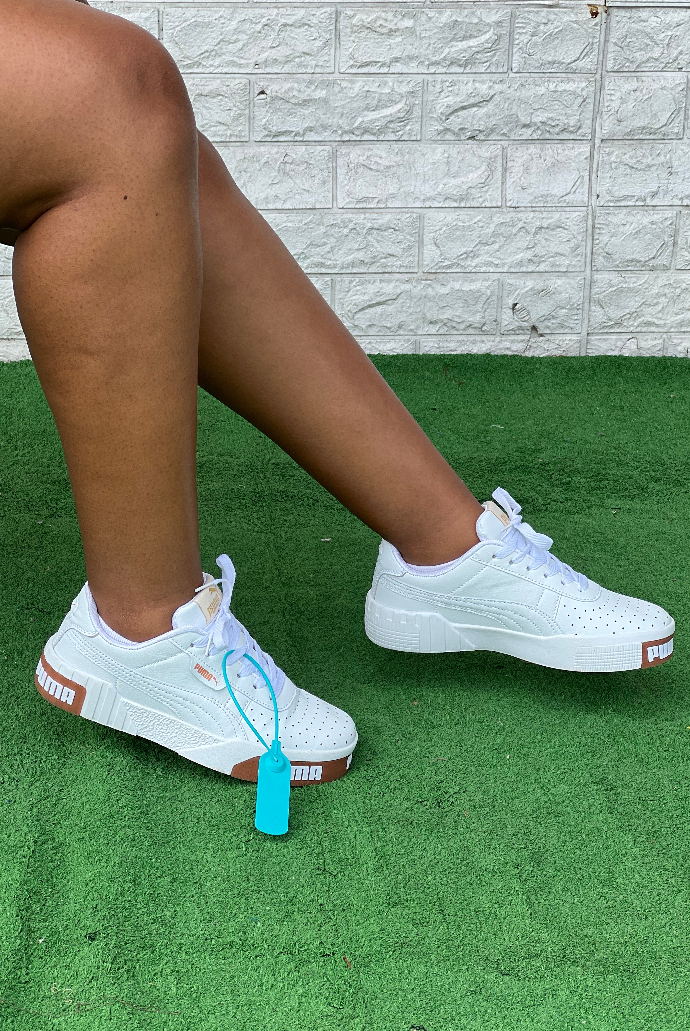 Puma White With Brown Sneaker - Shop Kenya - Affordable Fashion Puma White With Brown Sneaker hiiii_style accessories Sneakers puma-white-with-brown-sneaker continue selling when out of stock Shop Kenya - Affordable Fashion