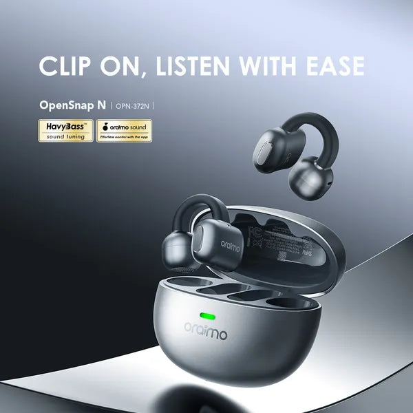 oraimo OpenSnap N Clip-On Open-Ear True Wireless Earbuds OPN-373