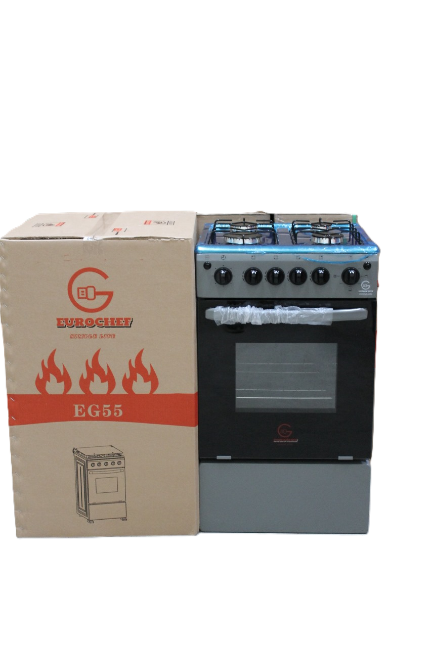 Eurochef EG55 4~Burner Gas cooker with Electric Oven
