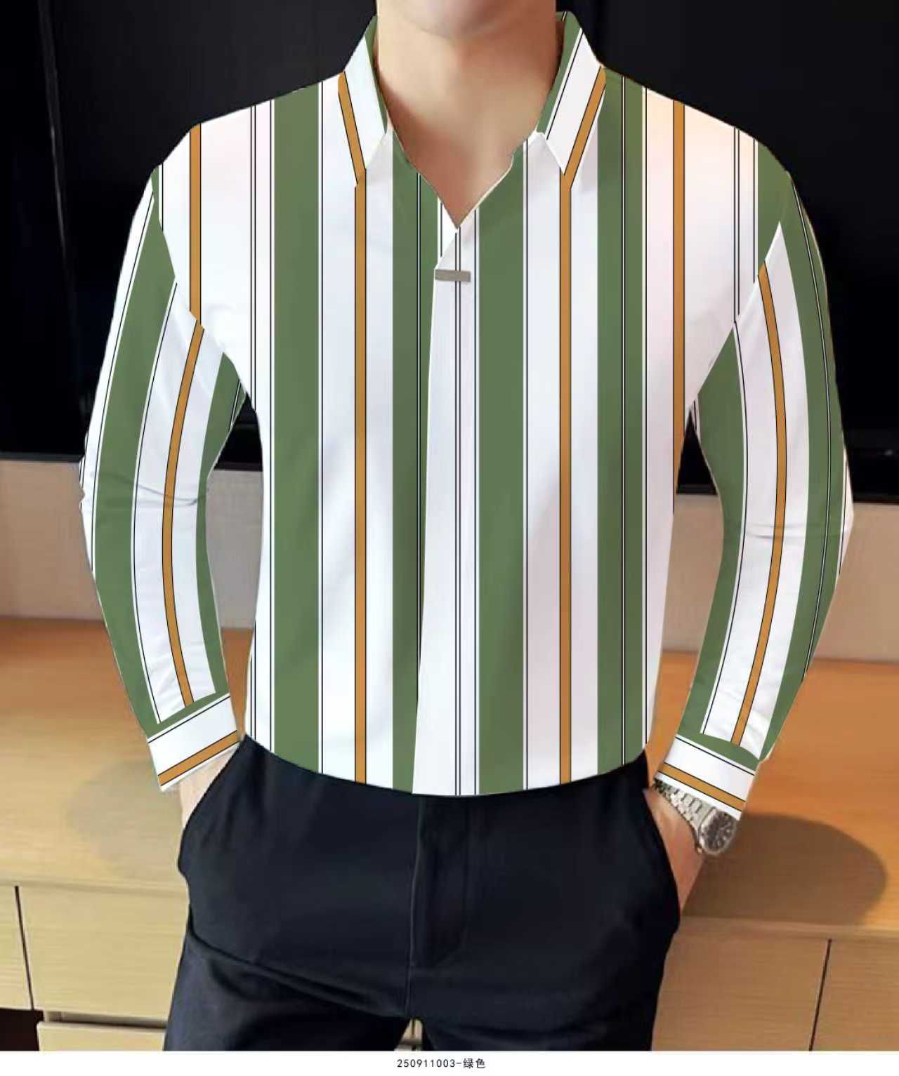 The Grove Stripe Long-Sleeve Smart Polo