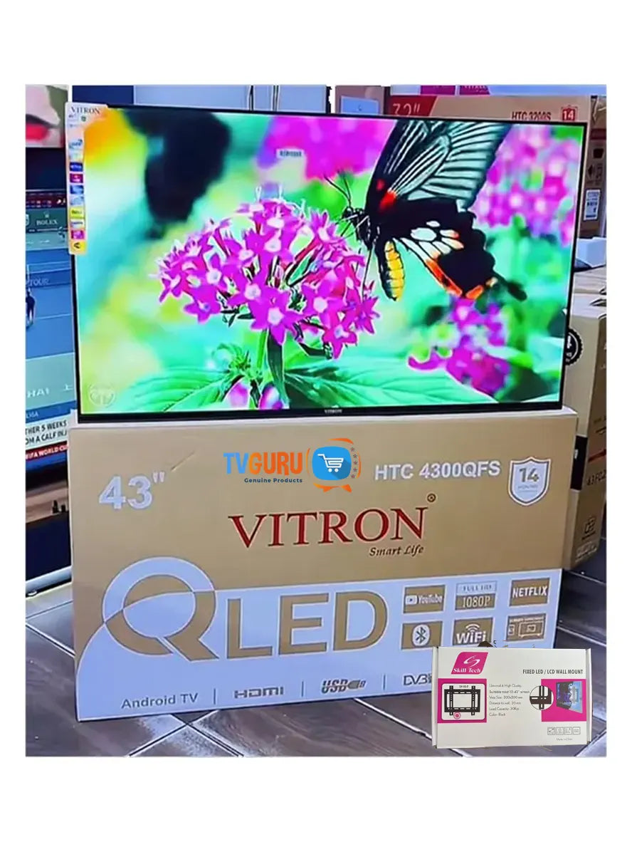 Vitron 43-Inch Full HD Smart Android Frameless LED TV43"