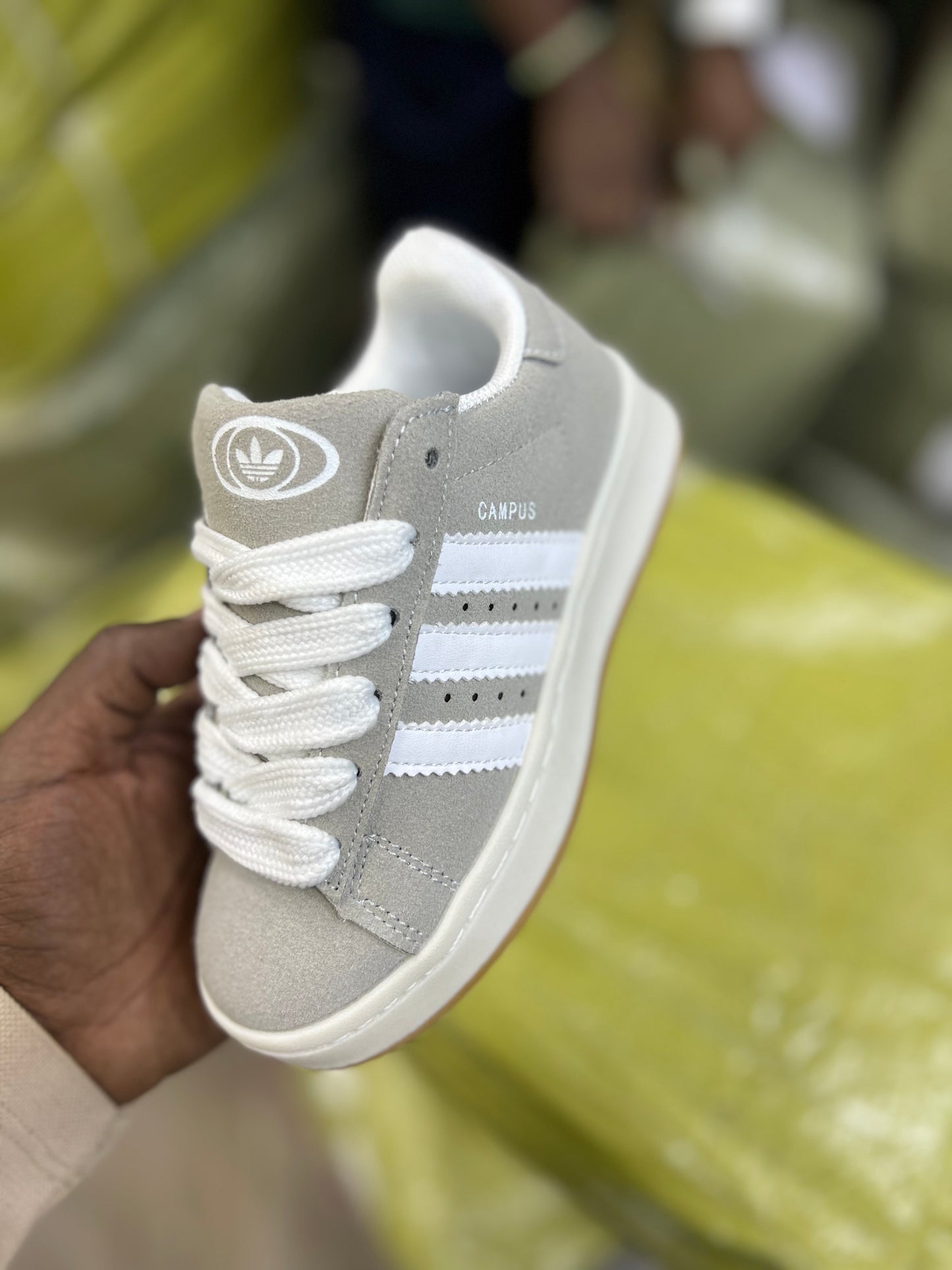 Adidas Campus Sneakers- Grey/White