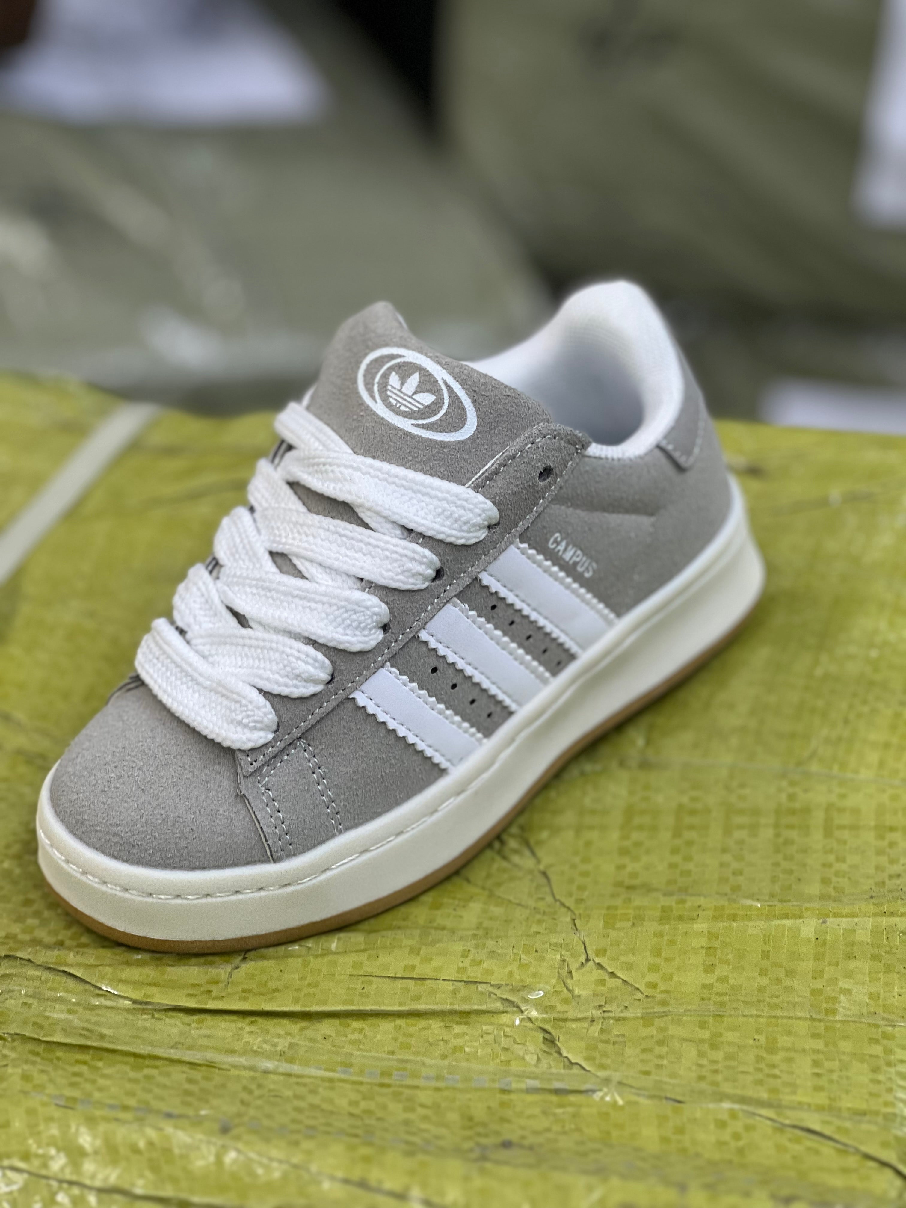 Adidas Campus Sneakers- Grey/White – HIII-STYLE