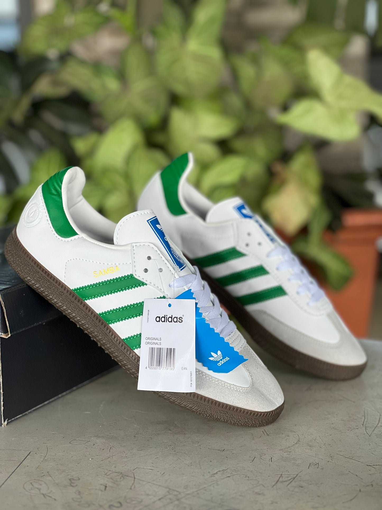 Adidas Samba OG Sneakers - White Green