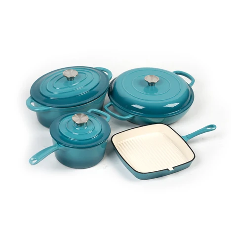 Cast Iron Cookware Set - Dolphin