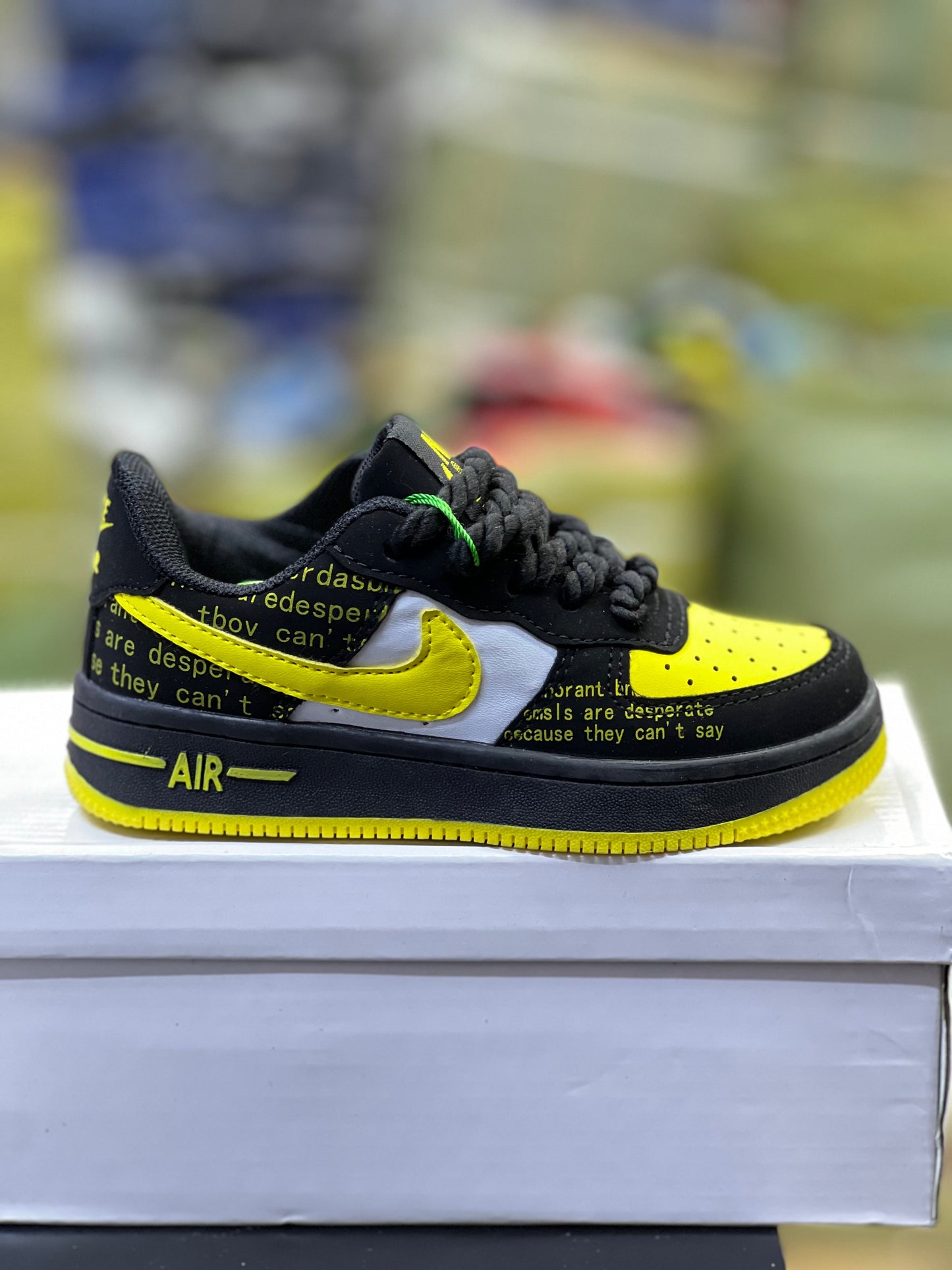 suede Airforce sneakers - Yellow