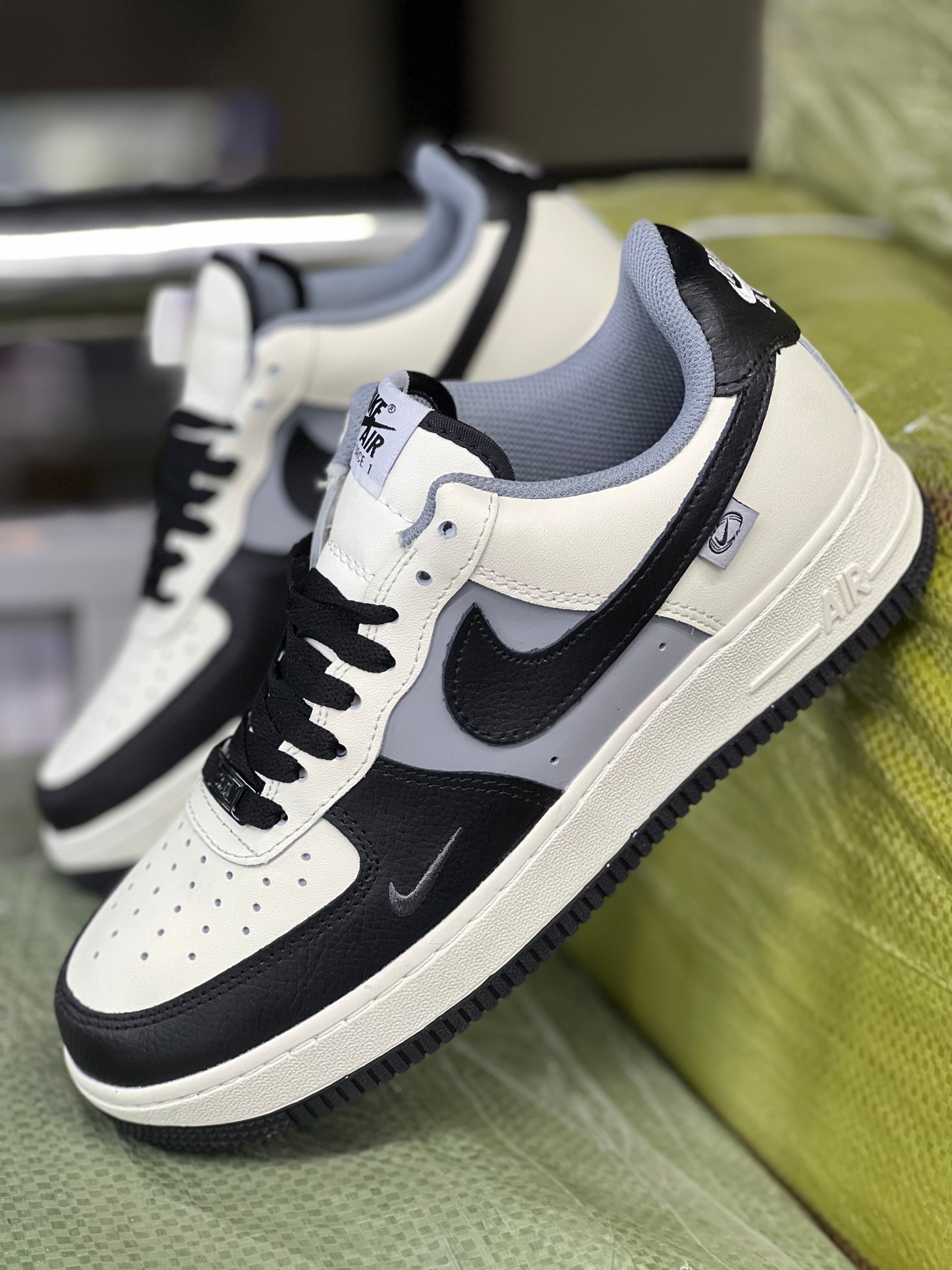 Nike Air Force 1 Low Sneaker - Noir/Beige