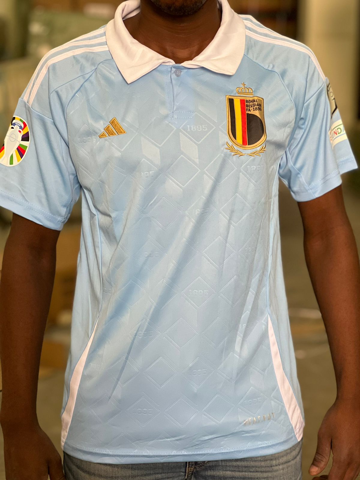 Belgium International Jersey-Sky Blue