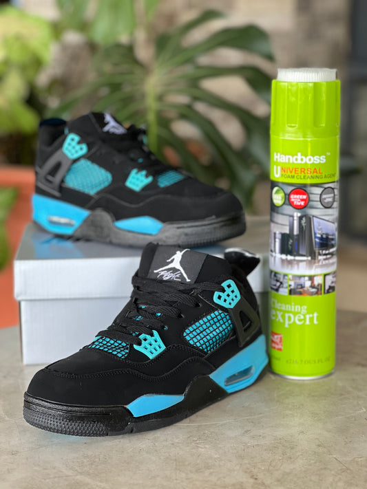 Air Jordan 4 Sneakers - Black/Blue