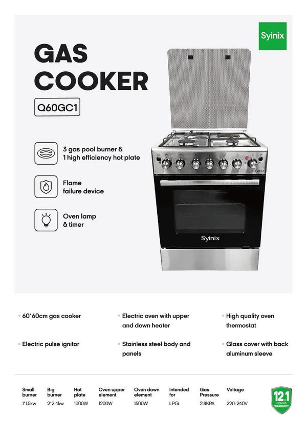 Syinix cooker 60*60