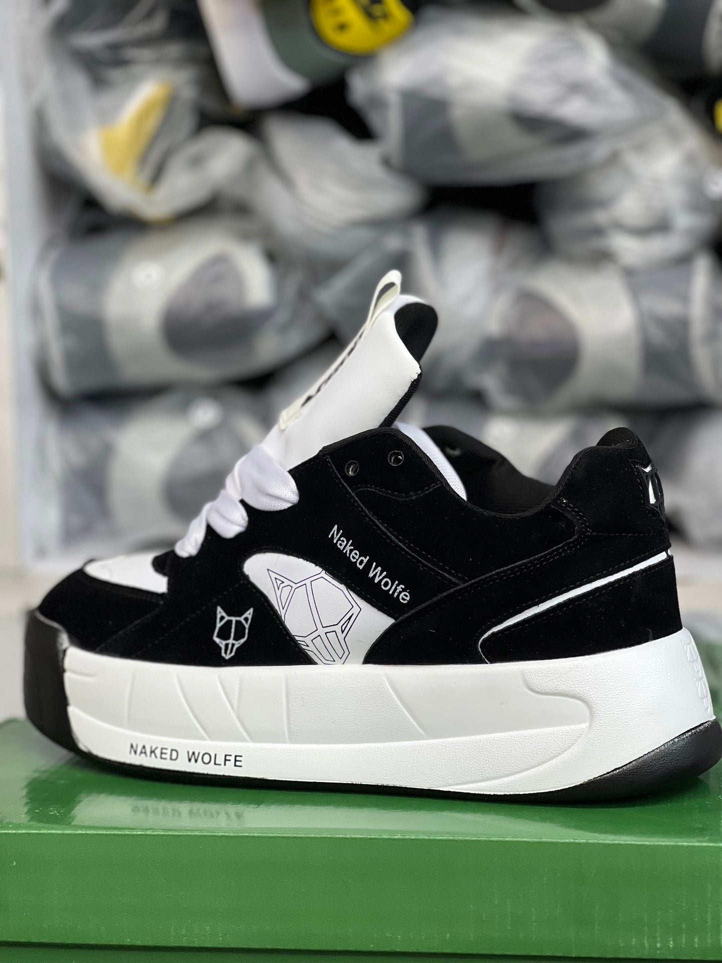 Naked Wolfe Sneakers - Black/White