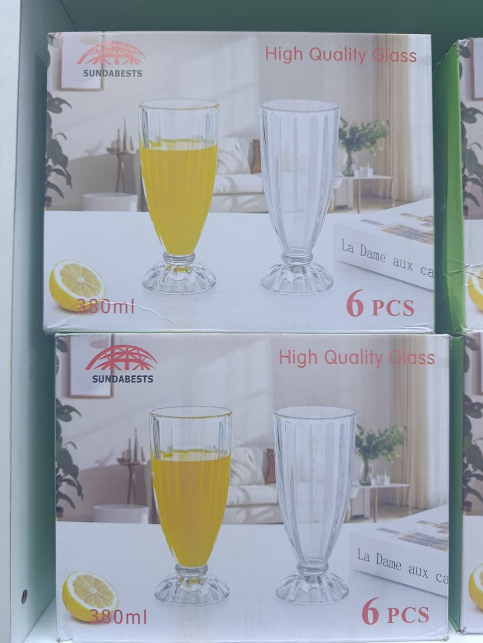 Sundabests 6pcs milkshake glasses