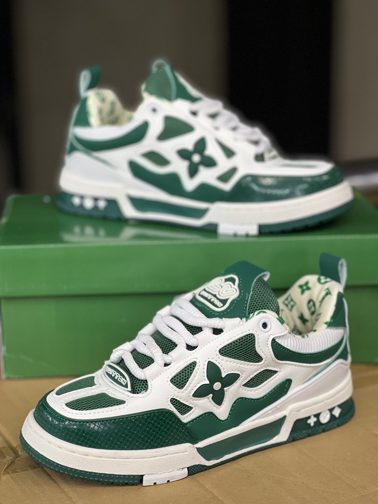 Louis Vuitton skate sneakers - Green White