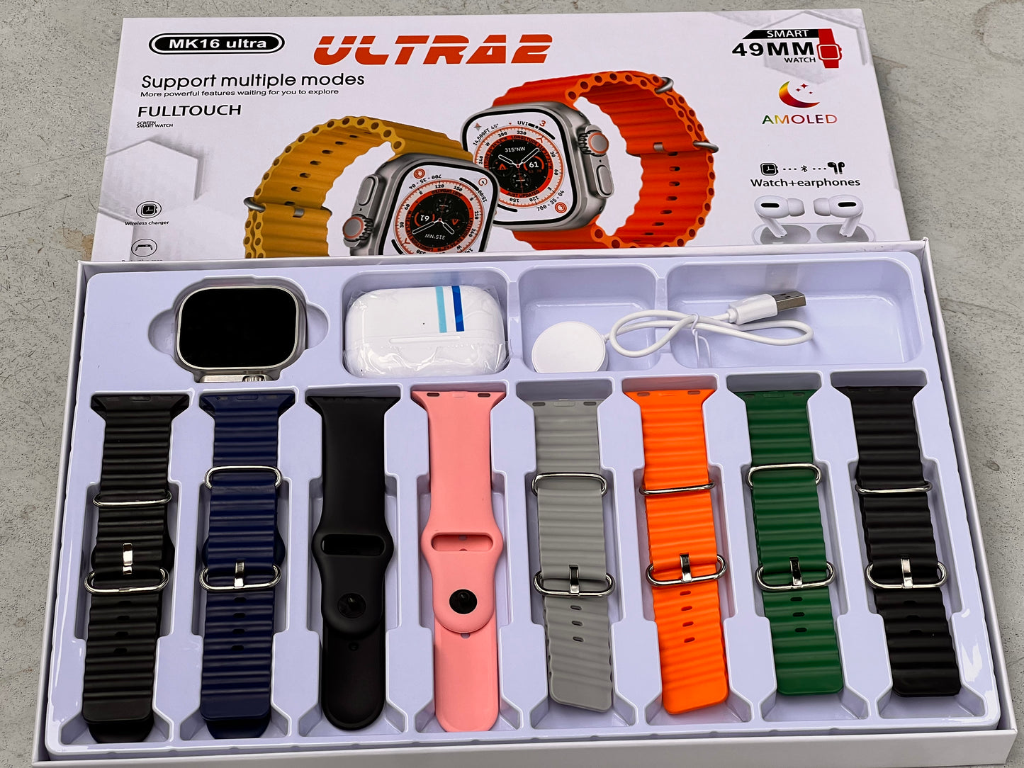 8 Strap Smart Watch