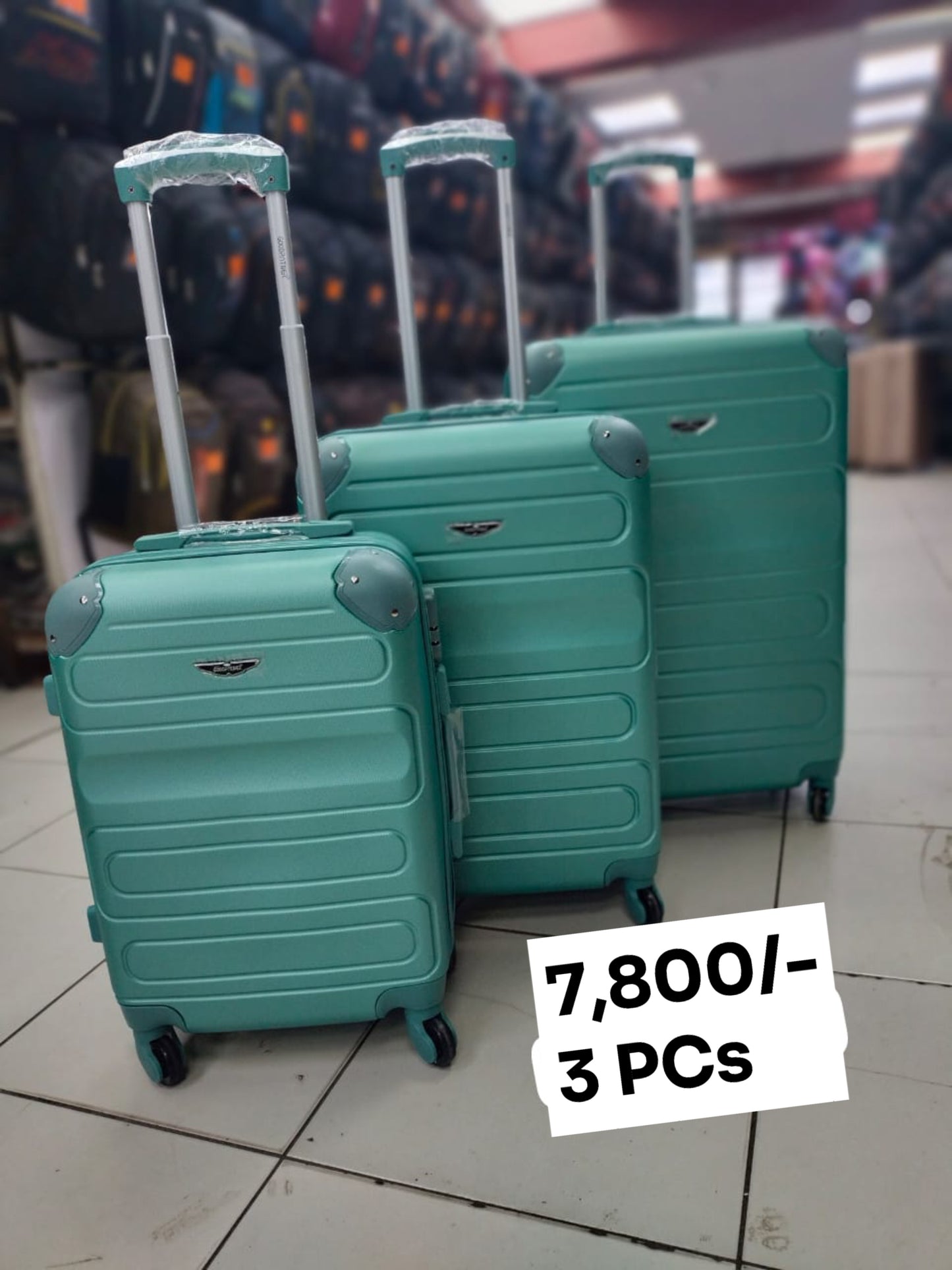 Suitcase 3pc Set (Rubber) #002