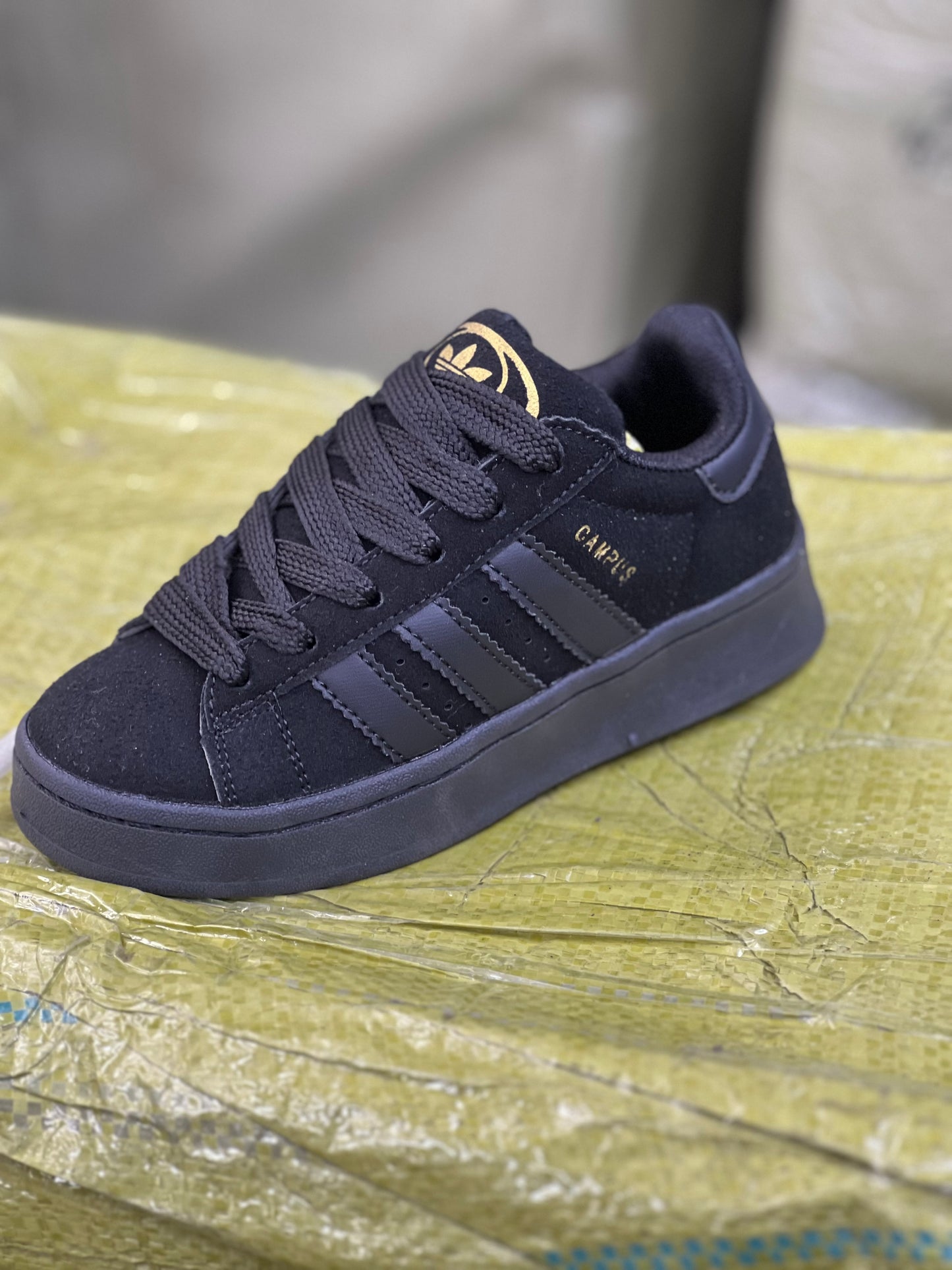 Adidas Campus Sneakers- Black/Gold