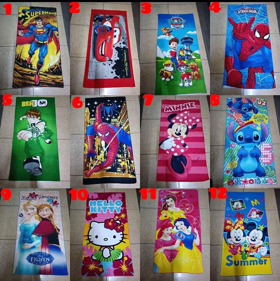 Extra Large Kids cartoon towels