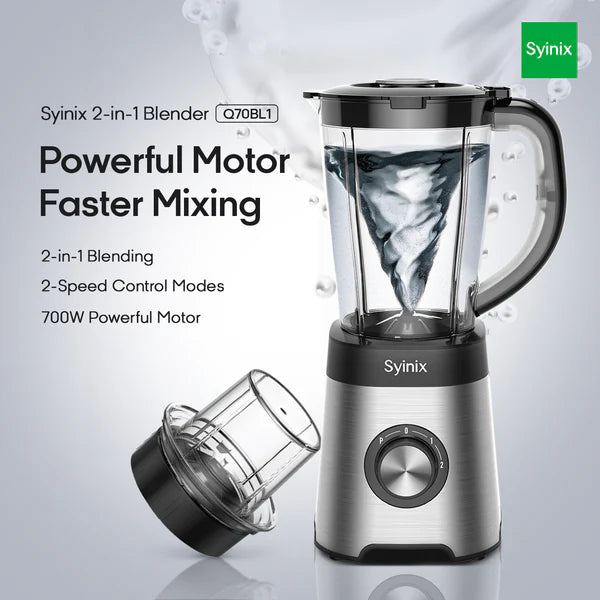 Syinix 2 in 1 High speed Blender