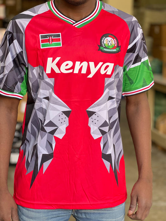 Kenyan Rugby Jersey-Red