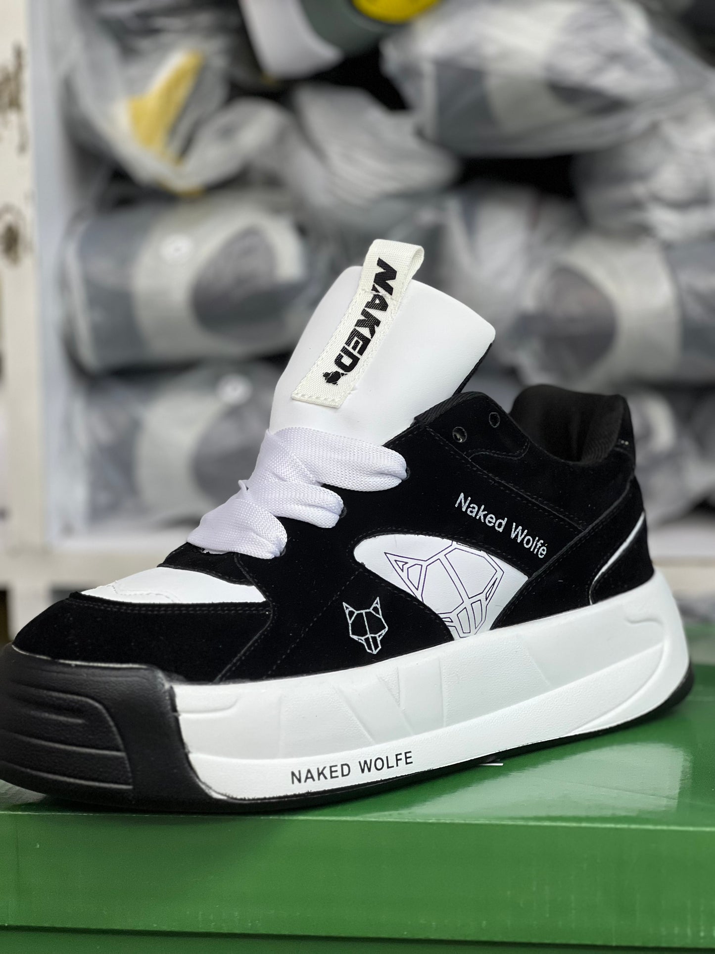 Naked Wolfe Sneakers - Black/White