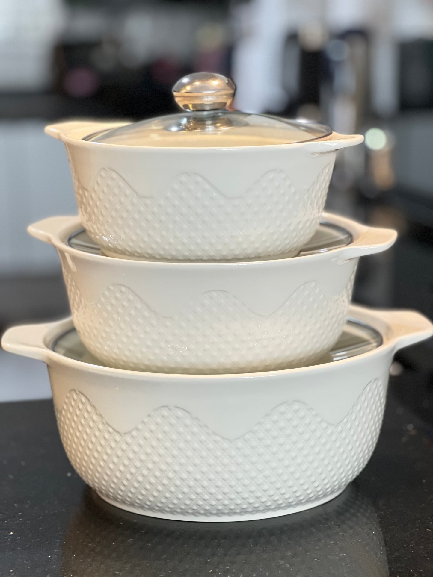 3pc serving bowl set