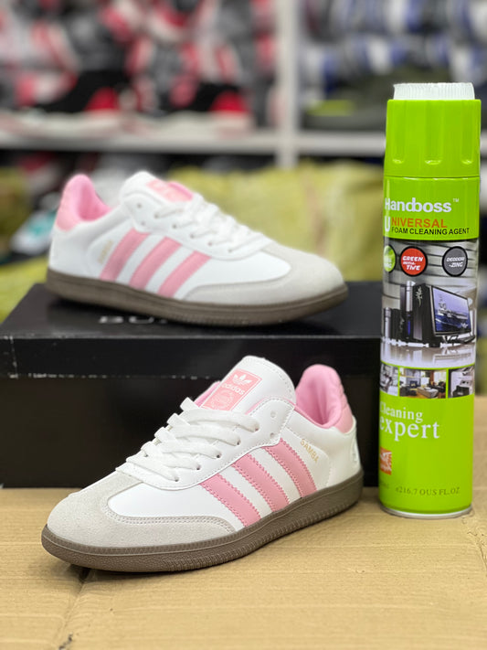 Adidas Samba Sneakers - White/Pink