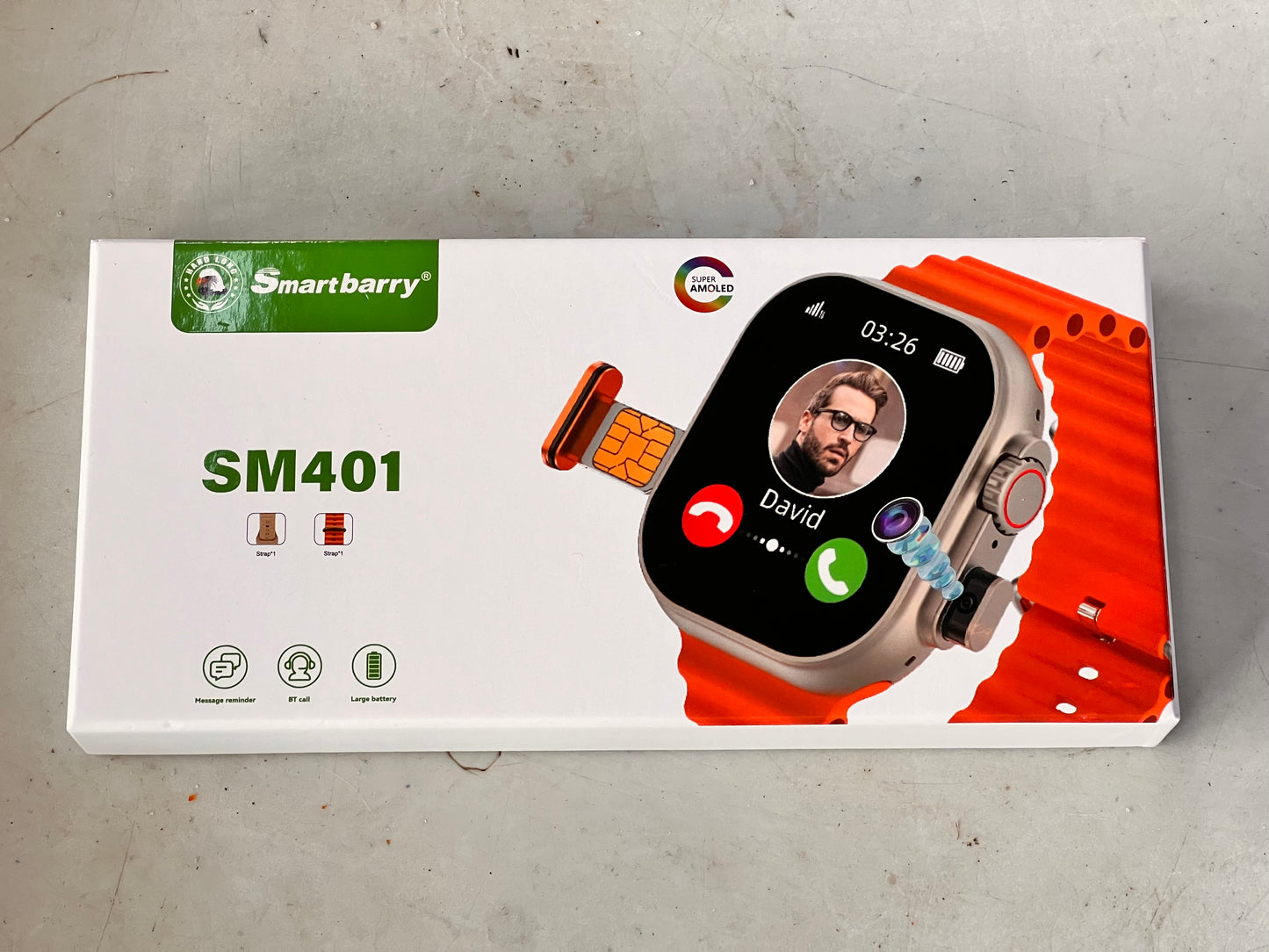 SM401 Smart Watch with Sim Slot