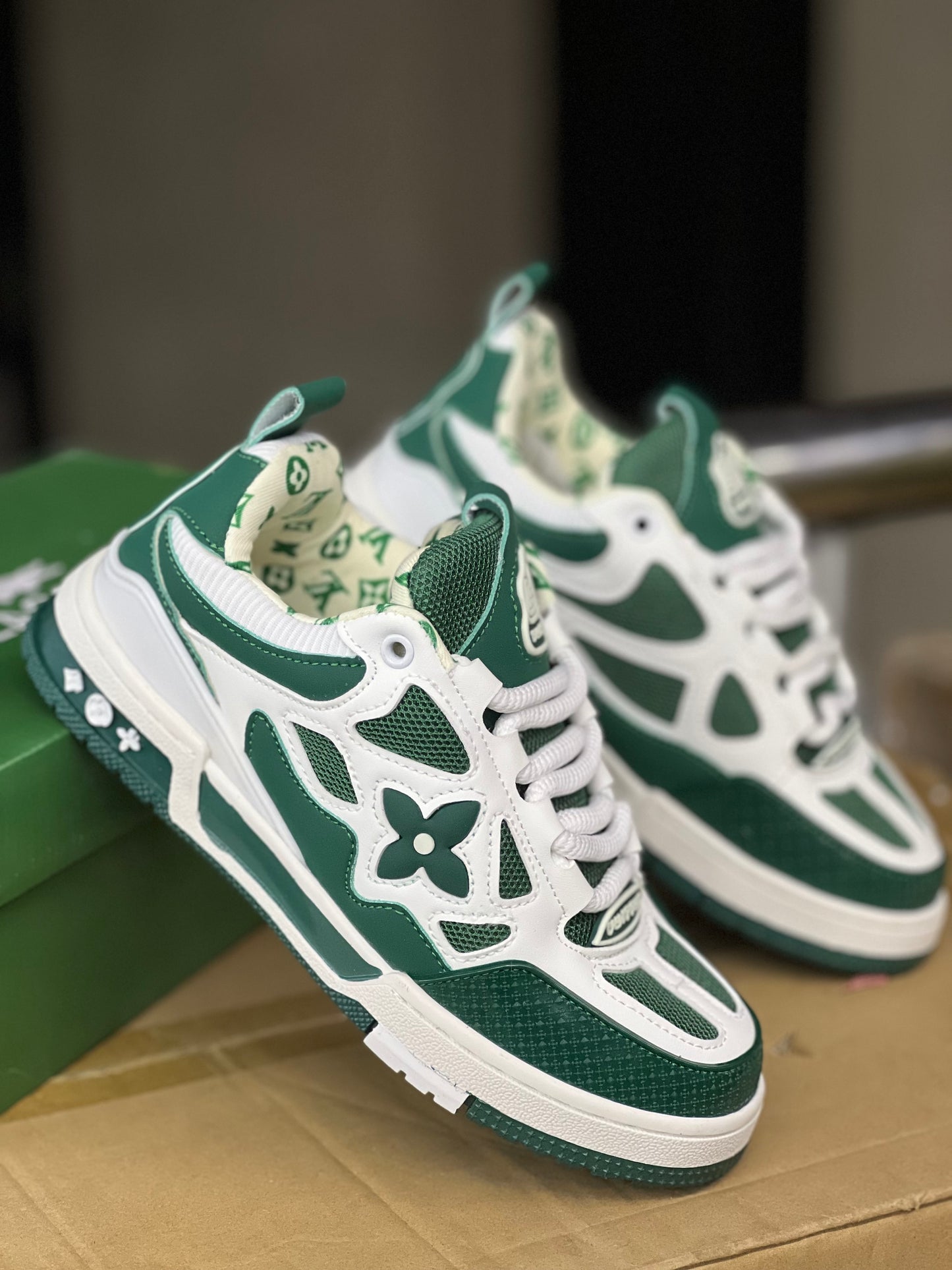 Louis Vuitton skate sneakers - Green White