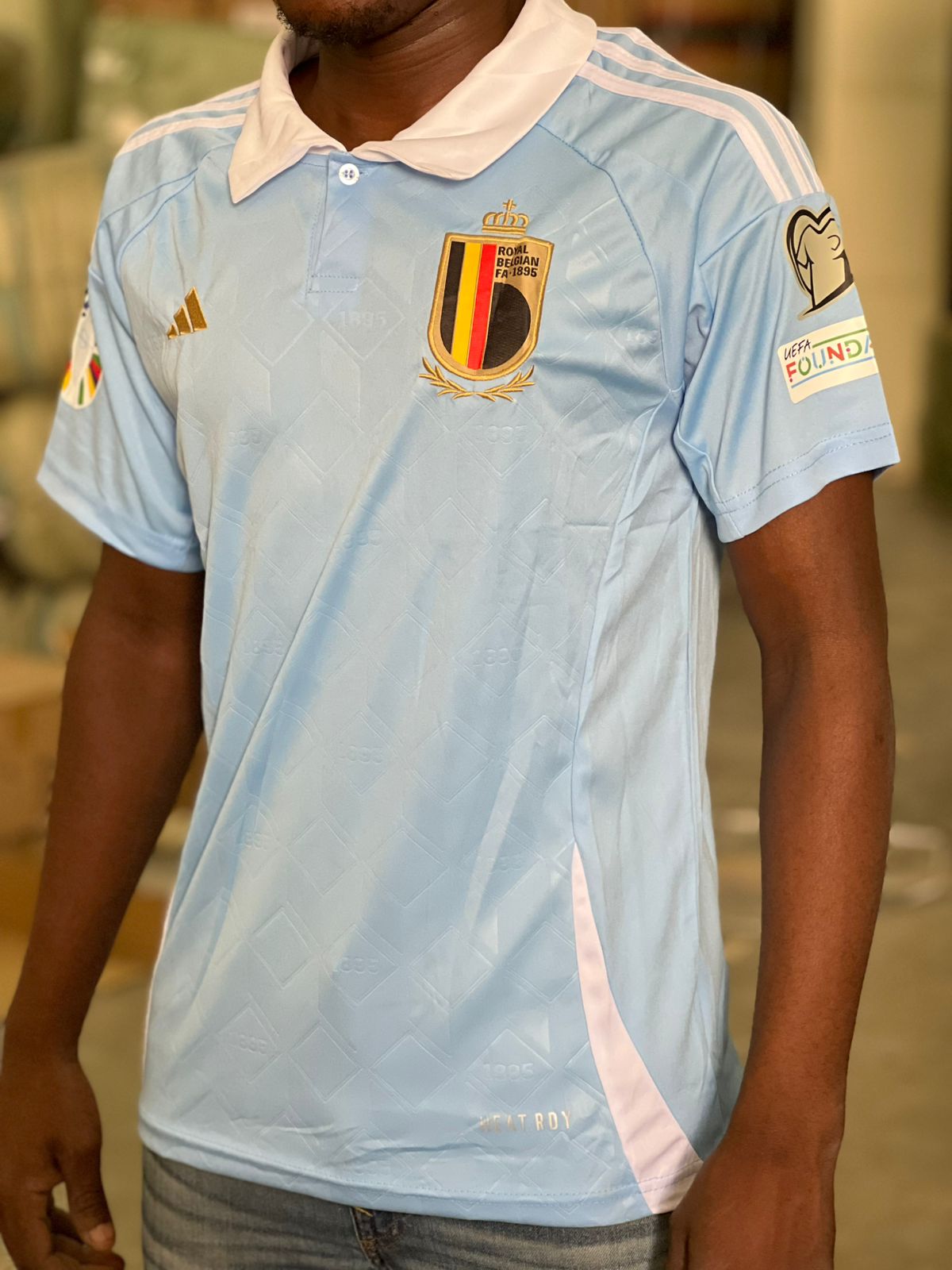 Belgium International Jersey-Sky Blue