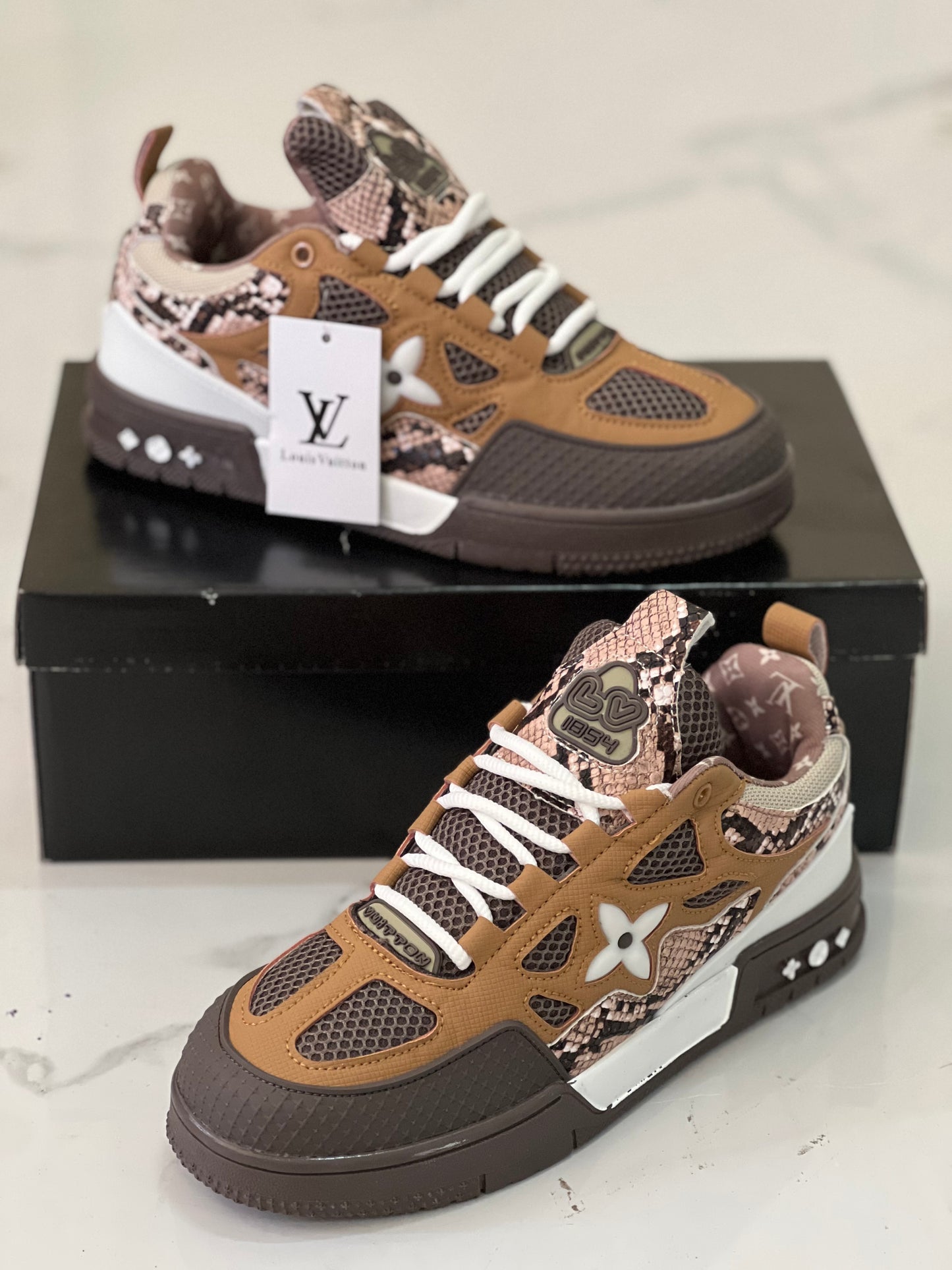 Louis Vuitton skate sneakers - Snake Print