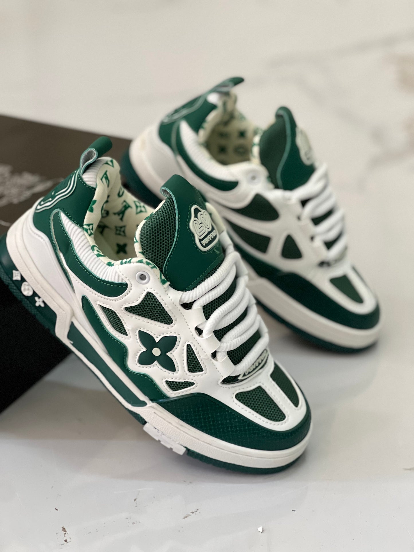 Louis Vuitton skate sneakers - Green White