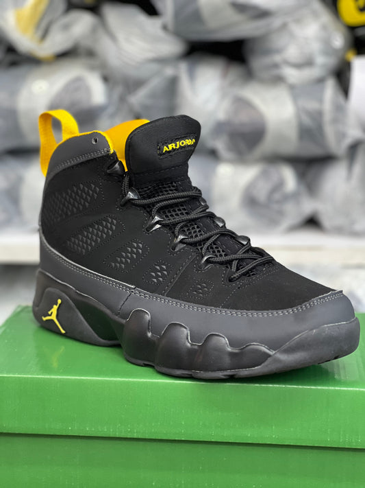 Jordan 9 - Charcoal Anniversary Yellow