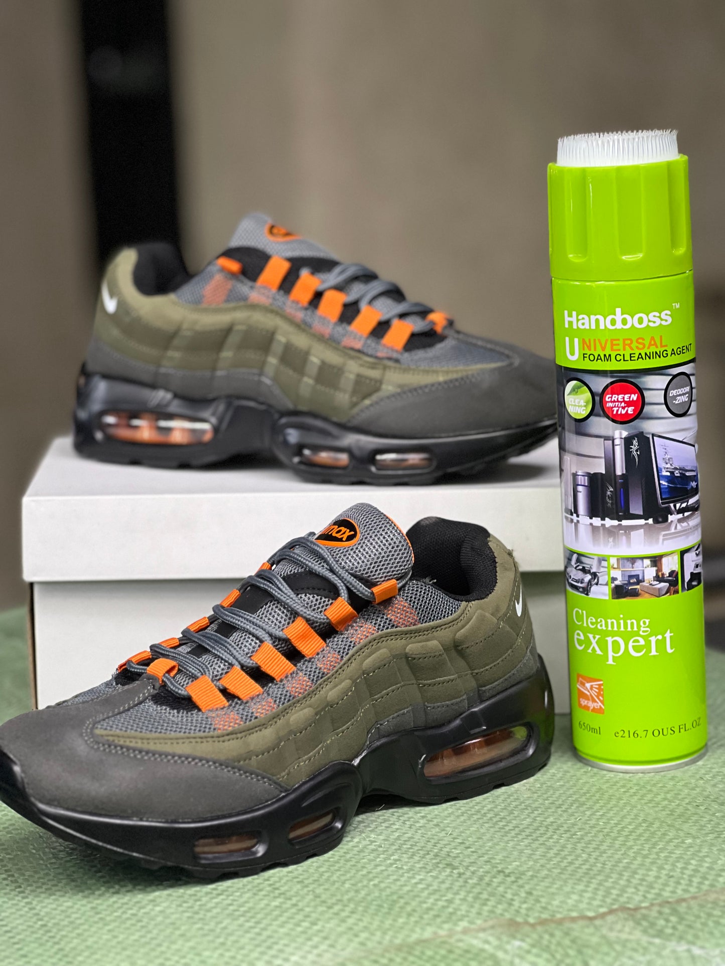 Nike Airmax 95 Sneaker - Military Green/Orange