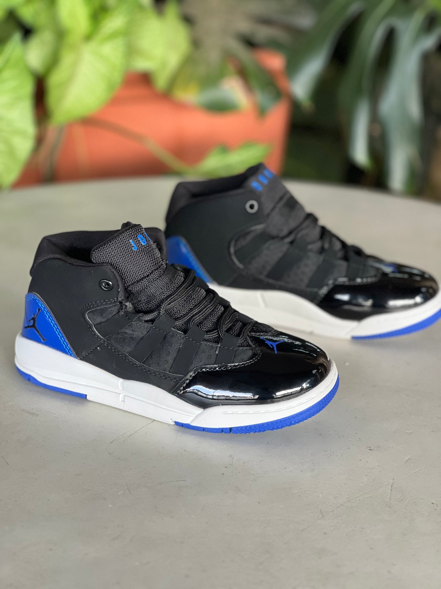 Kids Jordan Max Aura - Black-Blue/White