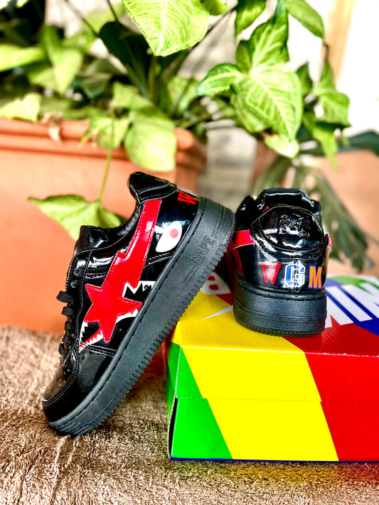 Bape Star Sneakers - Marvel Black