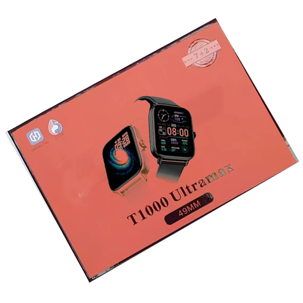 T1000 Ultra Max smart Watch 7 Straps and Earphones