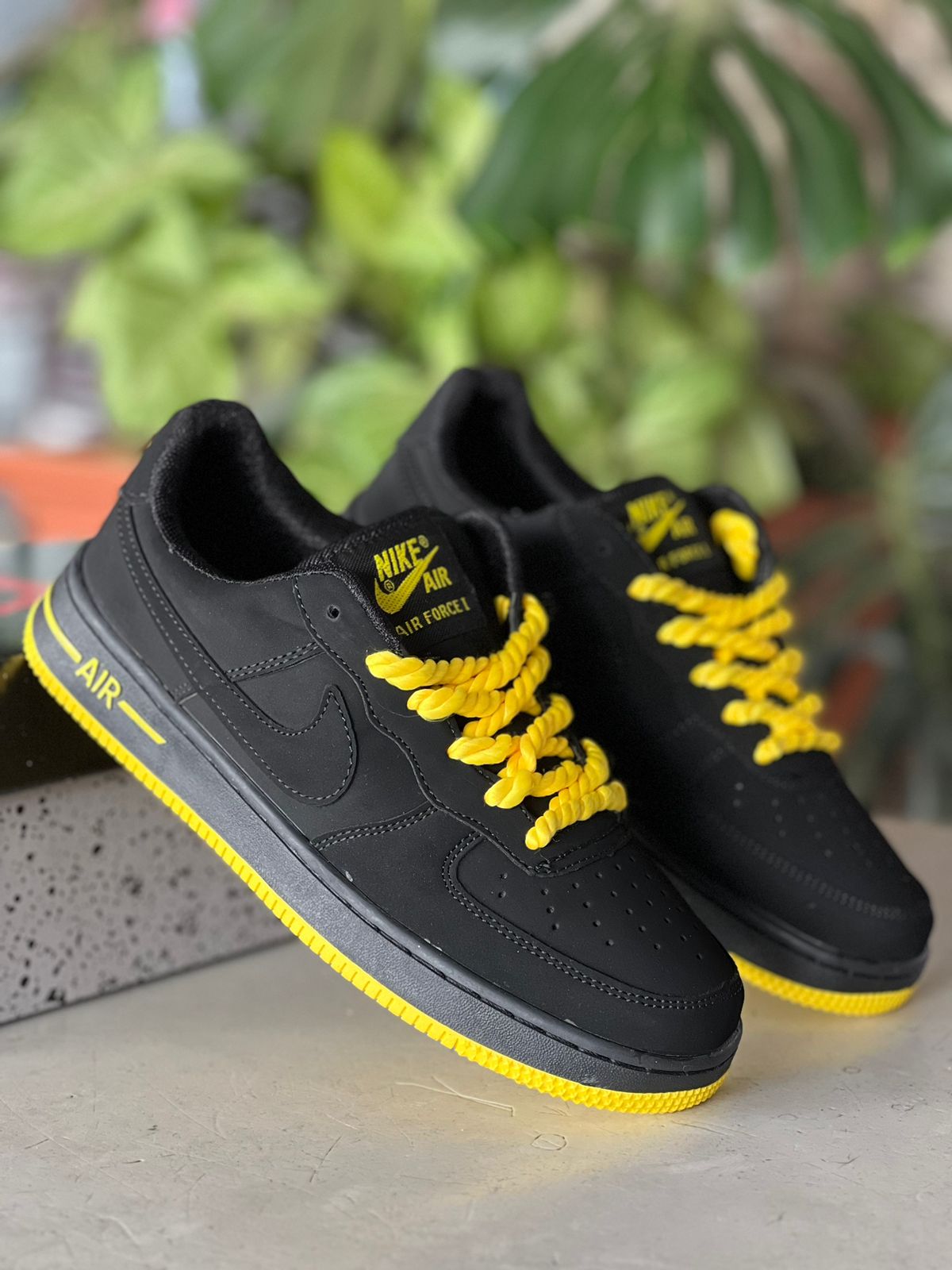 Nike Airforce Multicolor Sneakers- Yellow